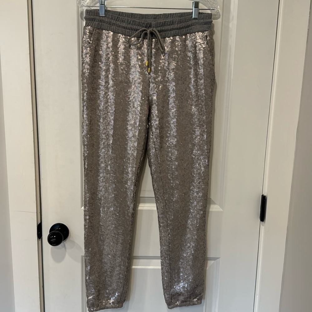Venus sequin pull on jogger pants Size S Small